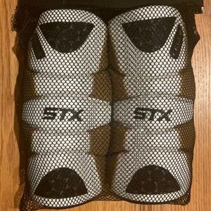 STX Men's White and Black Protective Arm Pads